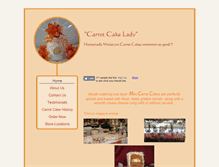 Tablet Screenshot of carrotcakelady.com